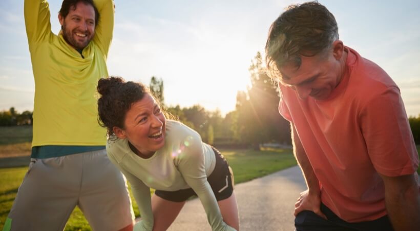 Image of a group of people exercising